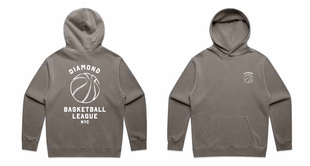 FADED GREY DIAMOND LEAGUE HOODIE